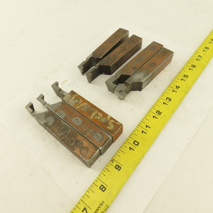 3/4" Square Shank HSS Carbide Tip Internal Grooving Tool Bit Assortment Lot Of 7