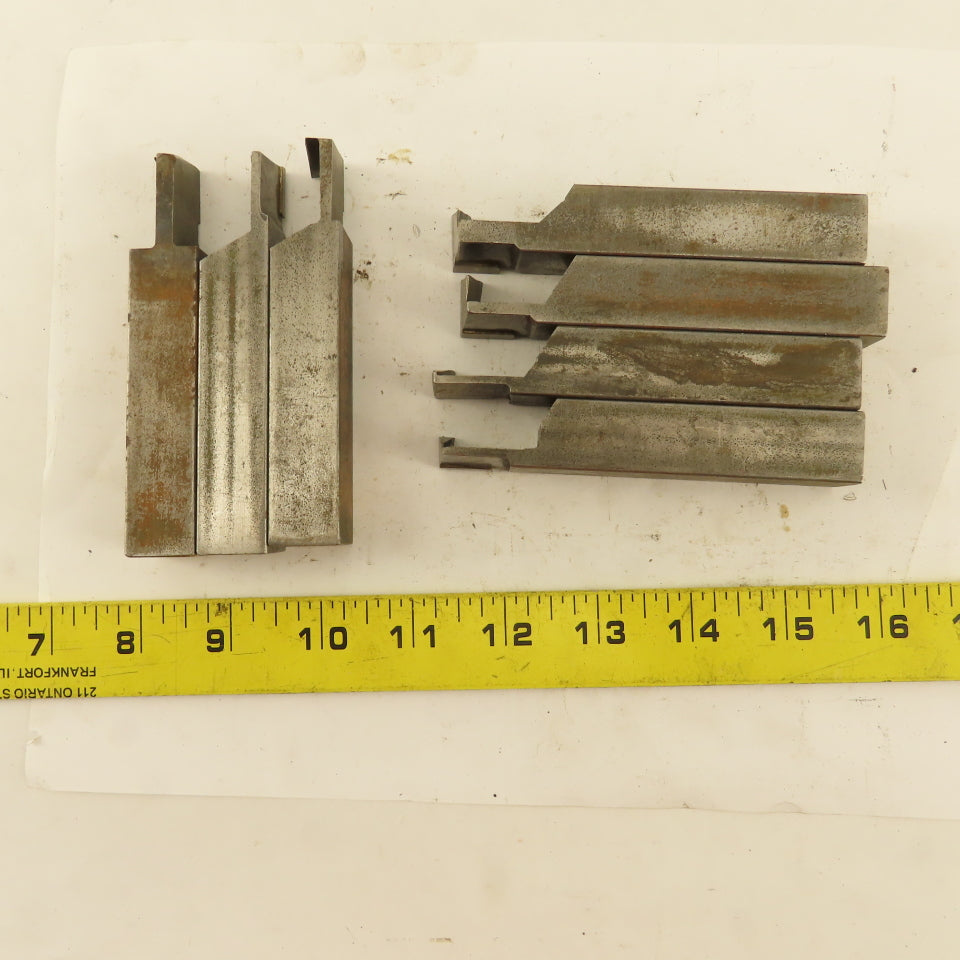 3/4" Square Shank HSS Carbide Tip Internal Grooving Tool Bit Assortment Lot Of 7