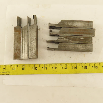 3/4" Square Shank HSS Carbide Tip Internal Grooving Tool Bit Assortment Lot Of 7