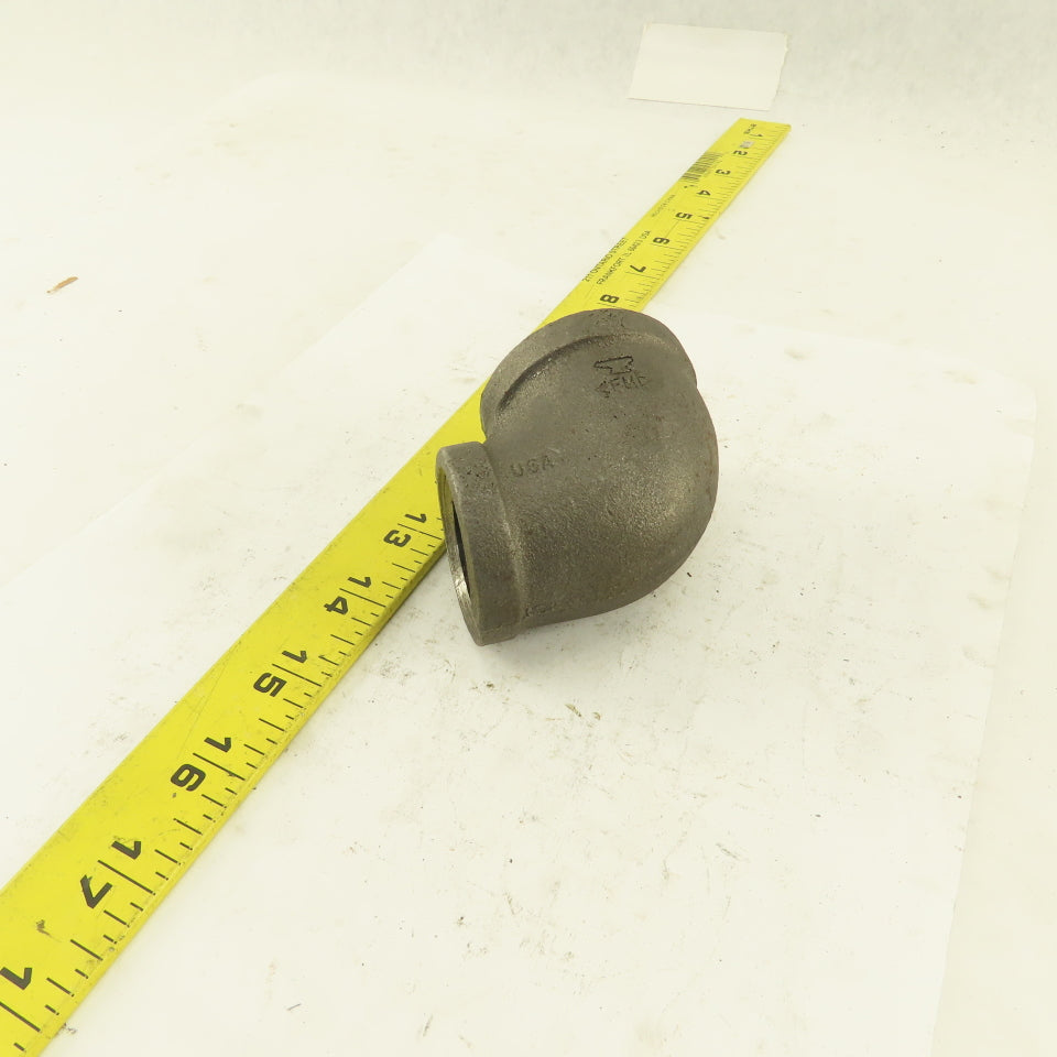 Anvil 1-1/4 to 1" NPT Skd 40 Malleable 90° Reducing Elbow Black Pipe USA Lot/5