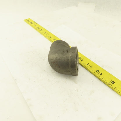 Anvil 1-1/4 to 1" NPT Skd 40 Malleable 90° Reducing Elbow Black Pipe USA Lot/5