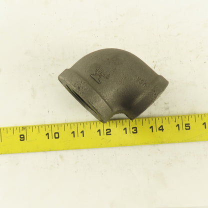 Anvil 1-1/4 to 1" NPT Skd 40 Malleable 90° Reducing Elbow Black Pipe USA Lot/5