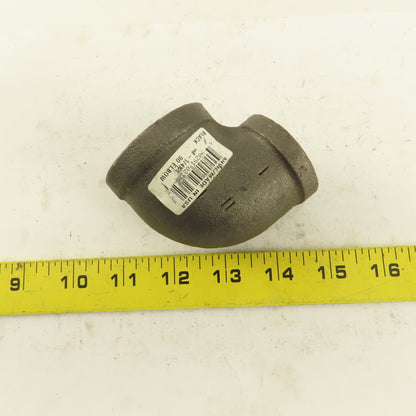 Anvil 1-1/4 to 1" NPT Skd 40 Malleable 90° Reducing Elbow Black Pipe USA Lot/5