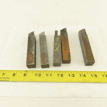 3/4" Square HSS Carbide Tip Radius Cutter 1/16R, 1/8R, 1/4R Lot Of 5
