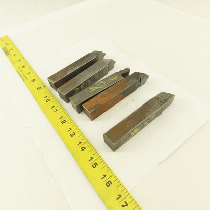 3/4" Square HSS Carbide Tip Radius Cutter 1/16R, 1/8R, 1/4R Lot Of 5