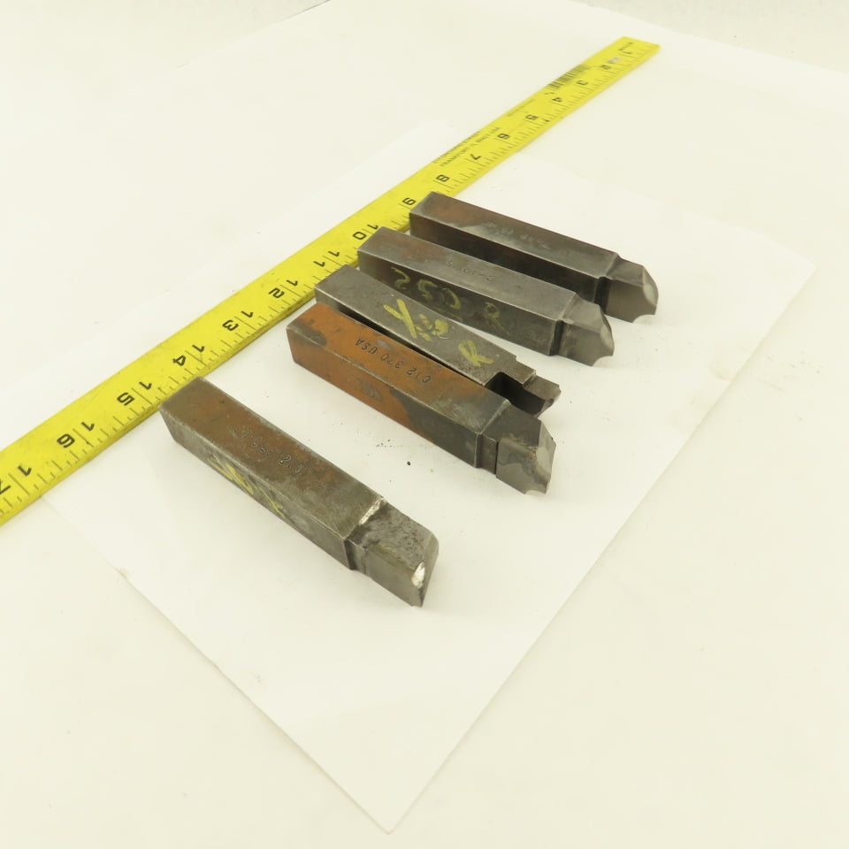 3/4" Square HSS Carbide Tip Radius Cutter 1/16R, 1/8R, 1/4R Lot Of 5