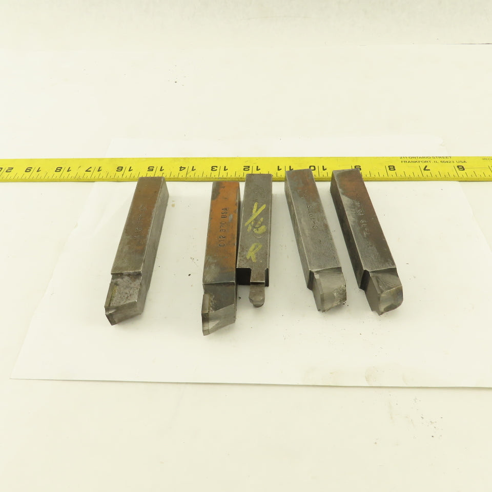 3/4" Square HSS Carbide Tip Radius Cutter 1/16R, 1/8R, 1/4R Lot Of 5