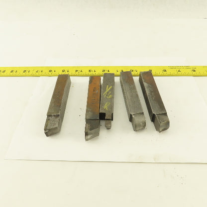3/4" Square HSS Carbide Tip Radius Cutter 1/16R, 1/8R, 1/4R Lot Of 5