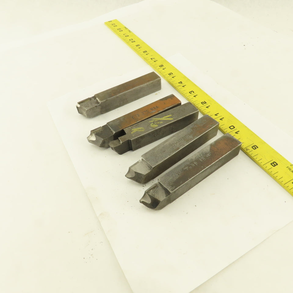 3/4" Square HSS Carbide Tip Radius Cutter 1/16R, 1/8R, 1/4R Lot Of 5