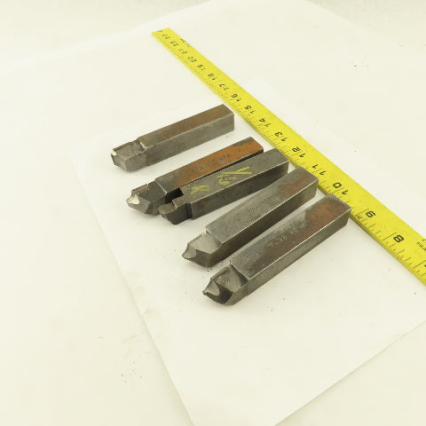 3/4" Square HSS Carbide Tip Radius Cutter 1/16R, 1/8R, 1/4R Lot Of 5