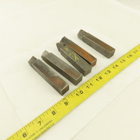 3/4" Square HSS Carbide Tip Radius Cutter 1/16R, 1/8R, 1/4R Lot Of 5