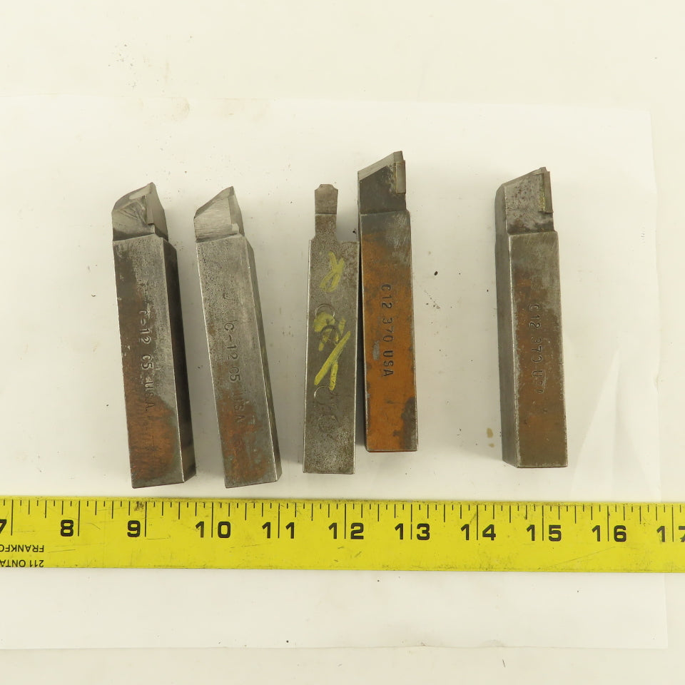 3/4" Square HSS Carbide Tip Radius Cutter 1/16R, 1/8R, 1/4R Lot Of 5