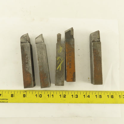 3/4" Square HSS Carbide Tip Radius Cutter 1/16R, 1/8R, 1/4R Lot Of 5