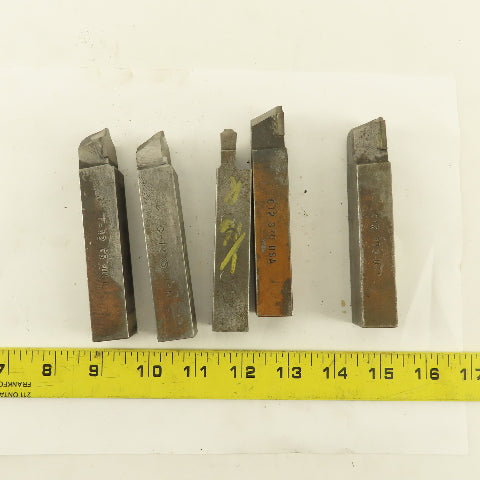 3/4" Square HSS Carbide Tip Radius Cutter 1/16R, 1/8R, 1/4R Lot Of 5