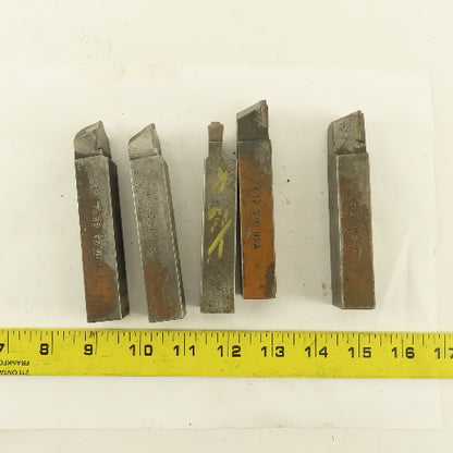 3/4" Square HSS Carbide Tip Radius Cutter 1/16R, 1/8R, 1/4R Lot Of 5