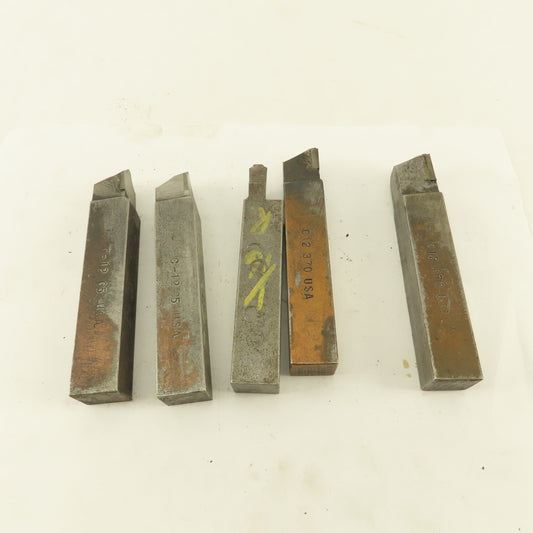 3/4" Square HSS Carbide Tip Radius Cutter 1/16R, 1/8R, 1/4R Lot Of 5