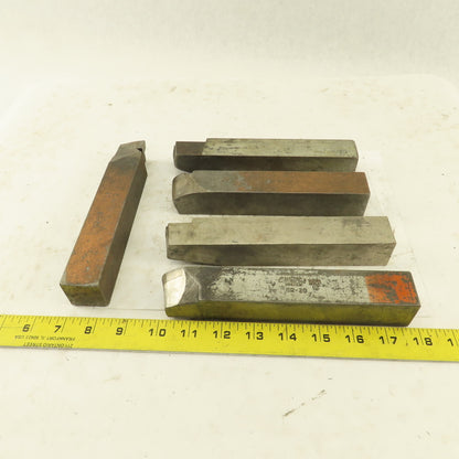1-1/4" Square Shank Right And Left Misc. Radius Cutters Lot Of 5