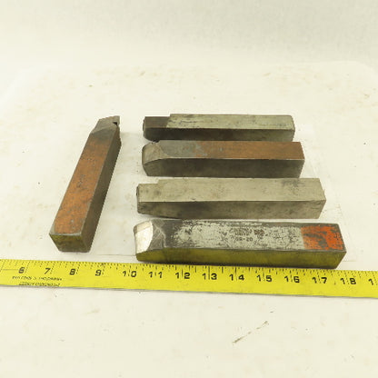 1-1/4" Square Shank Right And Left Misc. Radius Cutters Lot Of 5
