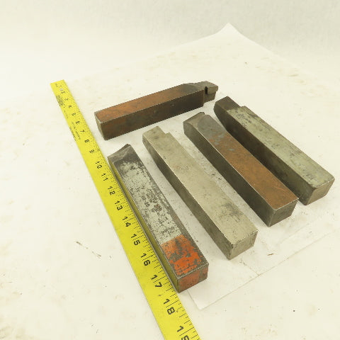 1-1/4" Square Shank Right And Left Misc. Radius Cutters Lot Of 5