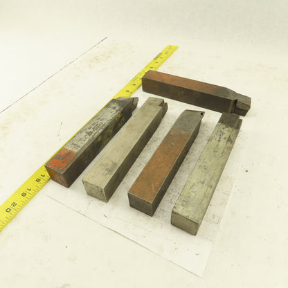 1-1/4" Square Shank Right And Left Misc. Radius Cutters Lot Of 5