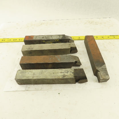 1-1/4" Square Shank Right And Left Misc. Radius Cutters Lot Of 5