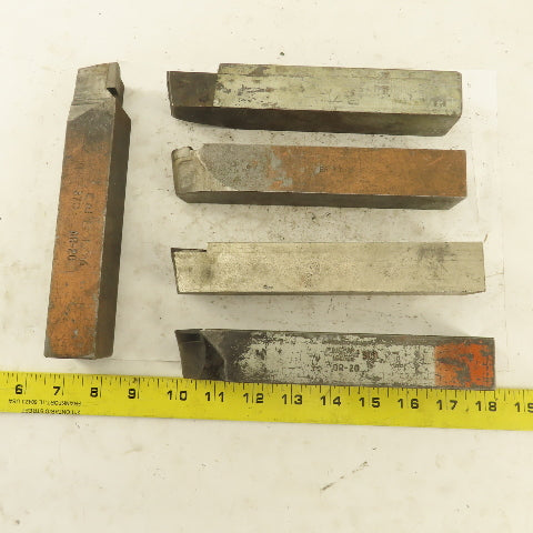 1-1/4" Square Shank Right And Left Misc. Radius Cutters Lot Of 5