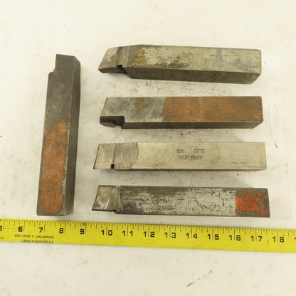 1-1/4" Square Shank Right And Left Misc. Radius Cutters Lot Of 5