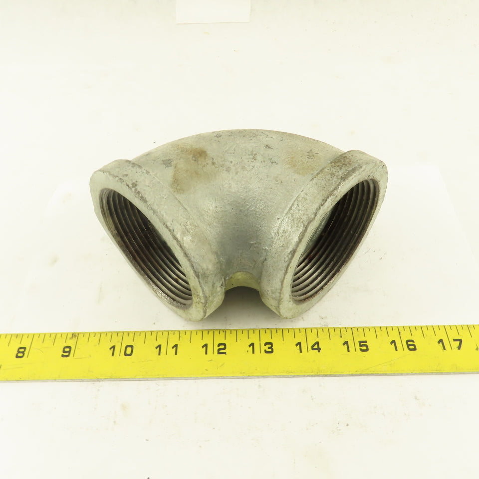 2-1/2" NPT 90° Elbow Galvanized Iron Pipe Schedule 40