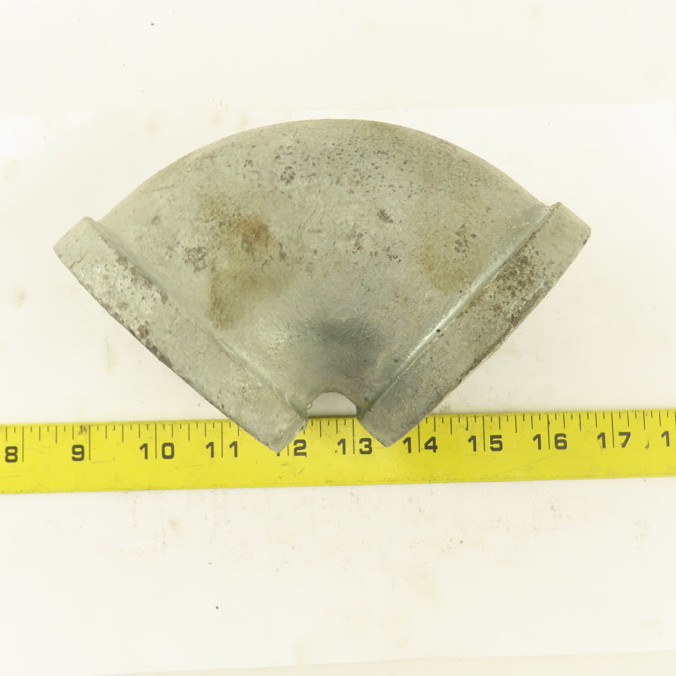 2-1/2" NPT 90° Elbow Galvanized Iron Pipe Schedule 40