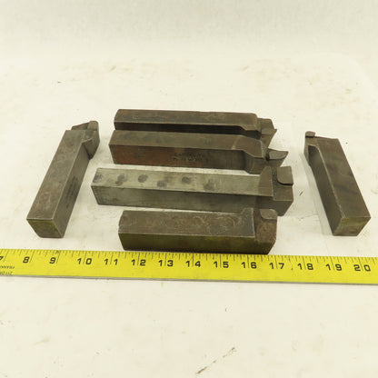 Carboloy GR-85 370 1-1/4" x 1" Shank Left Right Carbide Tip Turning Tools 6 Pcs