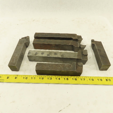 Carboloy GR-85 370 1-1/4" x 1" Shank Left Right Carbide Tip Turning Tools 6 Pcs