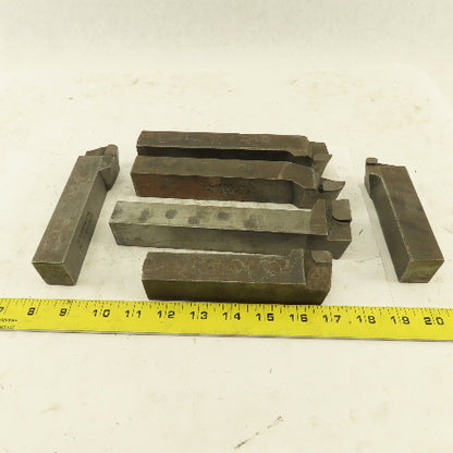 Carboloy GR-85 370 1-1/4" x 1" Shank Left Right Carbide Tip Turning Tools 6 Pcs