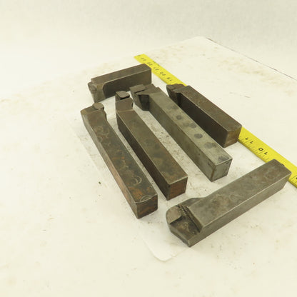 Carboloy GR-85 370 1-1/4" x 1" Shank Left Right Carbide Tip Turning Tools 6 Pcs