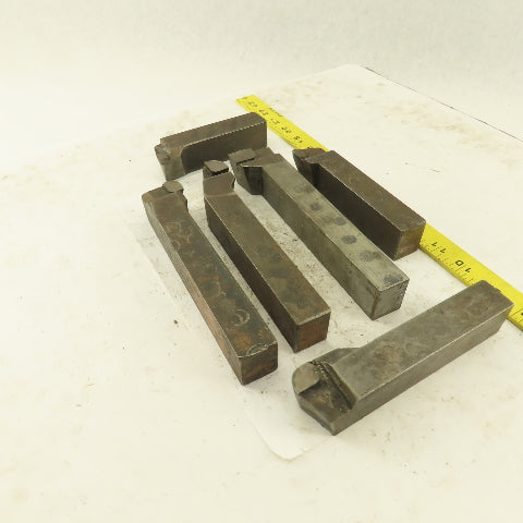 Carboloy GR-85 370 1-1/4" x 1" Shank Left Right Carbide Tip Turning Tools 6 Pcs