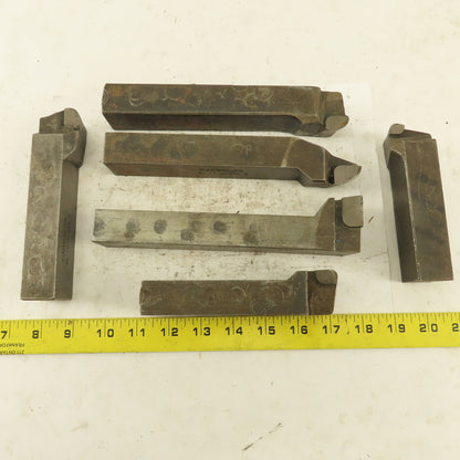 Carboloy GR-85 370 1-1/4" x 1" Shank Left Right Carbide Tip Turning Tools 6 Pcs
