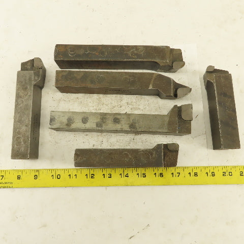 Carboloy GR-85 370 1-1/4" x 1" Shank Left Right Carbide Tip Turning Tools 6 Pcs