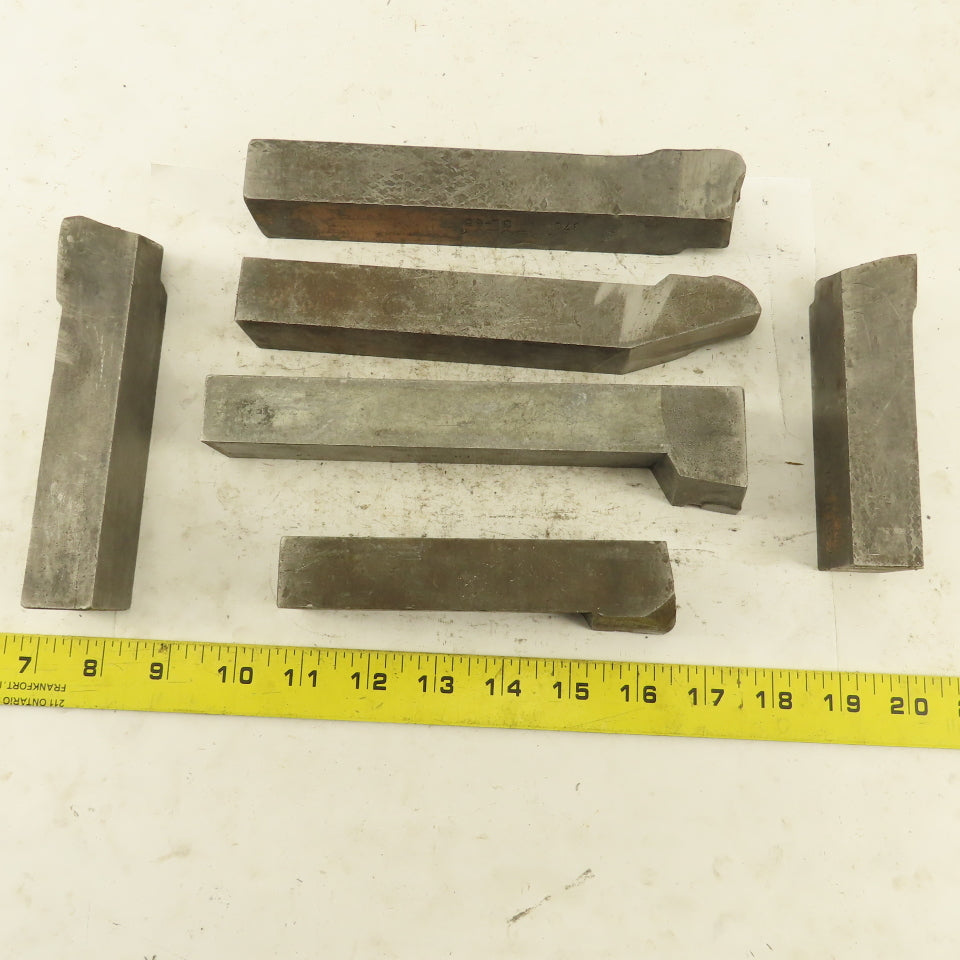 Carboloy GR-85 370 1-1/4" x 1" Shank Left Right Carbide Tip Turning Tools 6 Pcs