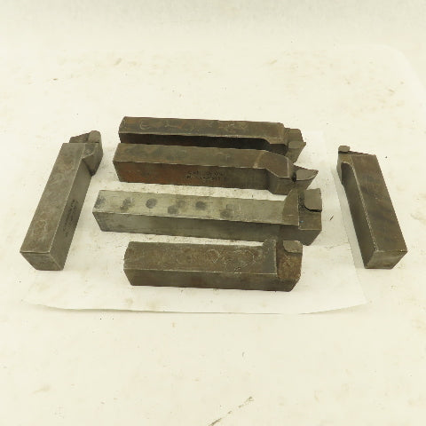 Carboloy GR-85 370 1-1/4" x 1" Shank Left Right Carbide Tip Turning Tools 6 Pcs