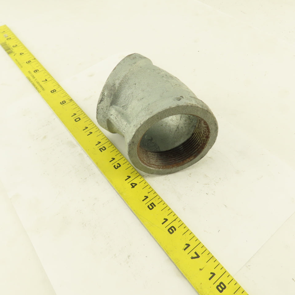 Anvil 2" NPT 45° Elbow Galvanized Iron Pipe Schedule 40 USA