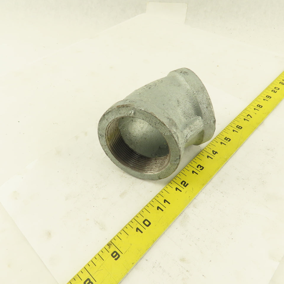 Anvil 2" NPT 45° Elbow Galvanized Iron Pipe Schedule 40 USA