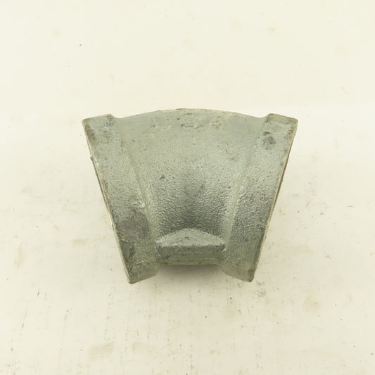 Anvil 2" NPT 45° Elbow Galvanized Iron Pipe Schedule 40 USA