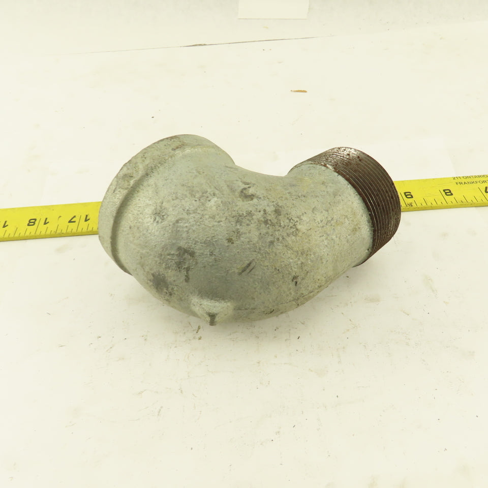 Ward 2" NPT 90° Street Elbow Galvanized Iron Pipe Schedule 40