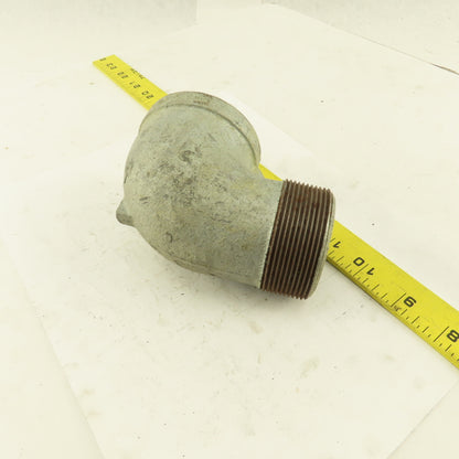 Ward 2" NPT 90° Street Elbow Galvanized Iron Pipe Schedule 40