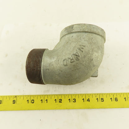 Ward 2" NPT 90° Street Elbow Galvanized Iron Pipe Schedule 40