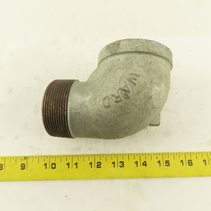 Ward 2" NPT 90° Street Elbow Galvanized Iron Pipe Schedule 40