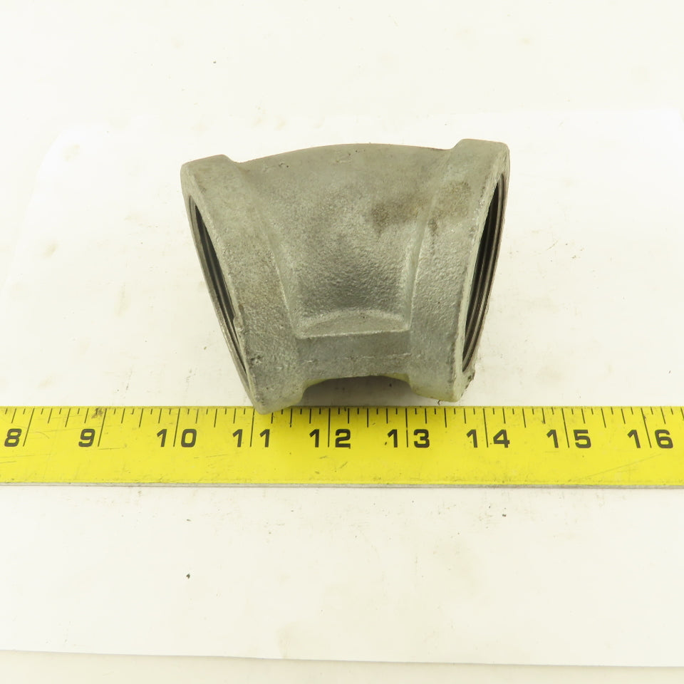Anvil 2" NPT 45° Elbow Galvanized Iron Pipe Schedule 40