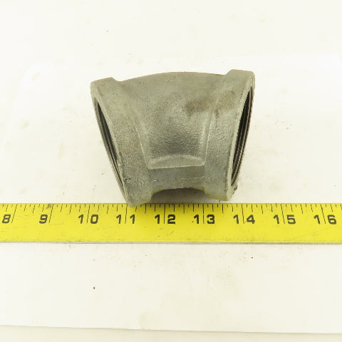 Anvil 2" NPT 45° Elbow Galvanized Iron Pipe Schedule 40