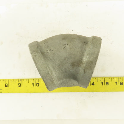Anvil 2" NPT 45° Elbow Galvanized Iron Pipe Schedule 40