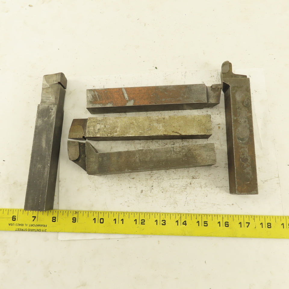 1" Square Left Right Hand Misc. Radius Cutter Lathe Tooling Cutters Lot Of 5