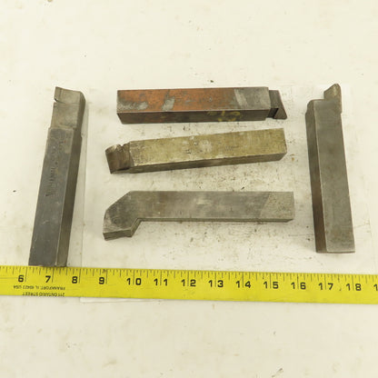 1" Square Left Right Hand Misc. Radius Cutter Lathe Tooling Cutters Lot Of 5